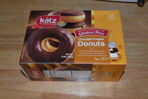 Katz chocolate frosted donuts.