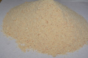 Schar breadcrumbs before spices are added.